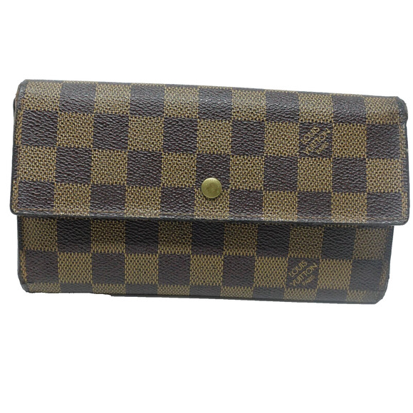 Louis Vuitton Monogram Damier GM Canvas Trifold Sarah Wallet LV-W0712P-C003 - Picture 1 of 10